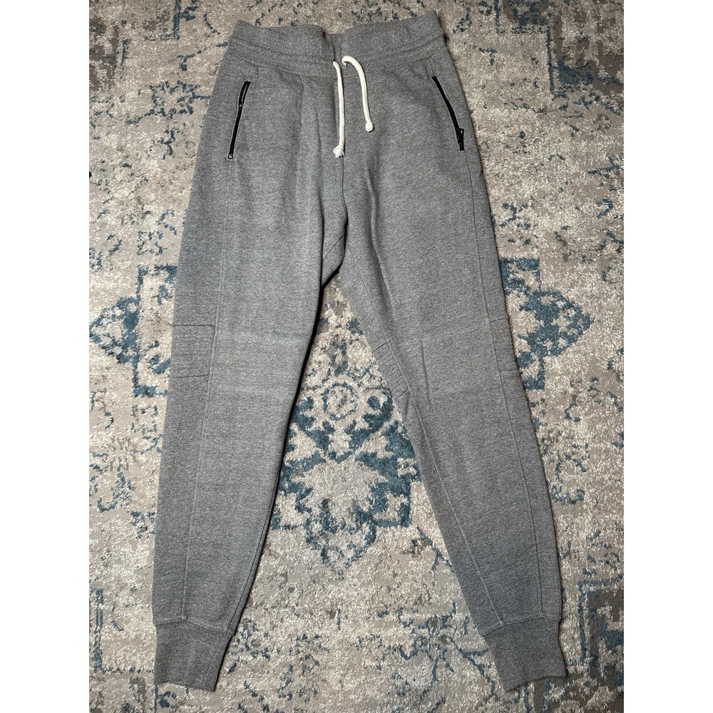 John Elliott Escobar Jogger Sweatpants Gray Zip Pocket USA Made Size 4